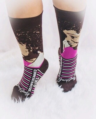 Brown Skinned Girl Customized Socks