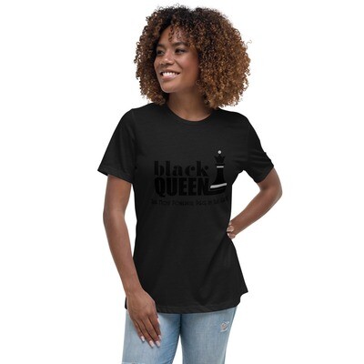 Black Queen Women&#39;s Relaxed T-Shirt