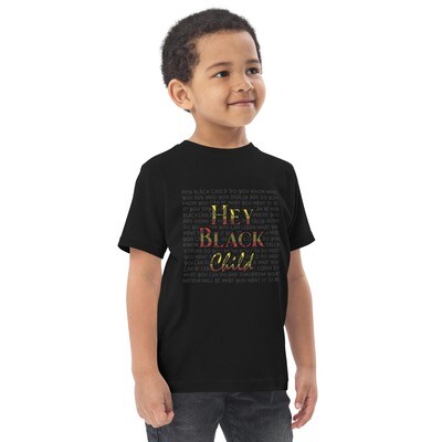 Hey Black Child Toddler jersey t-shirt