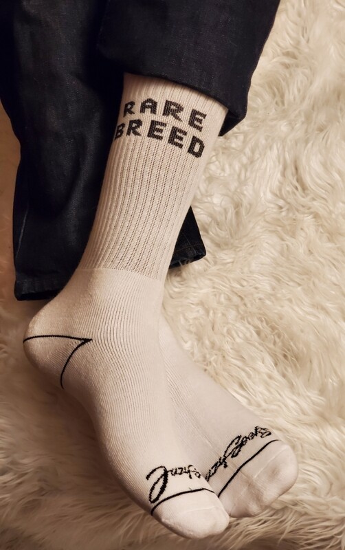 Rare Breed Crew Socks...White