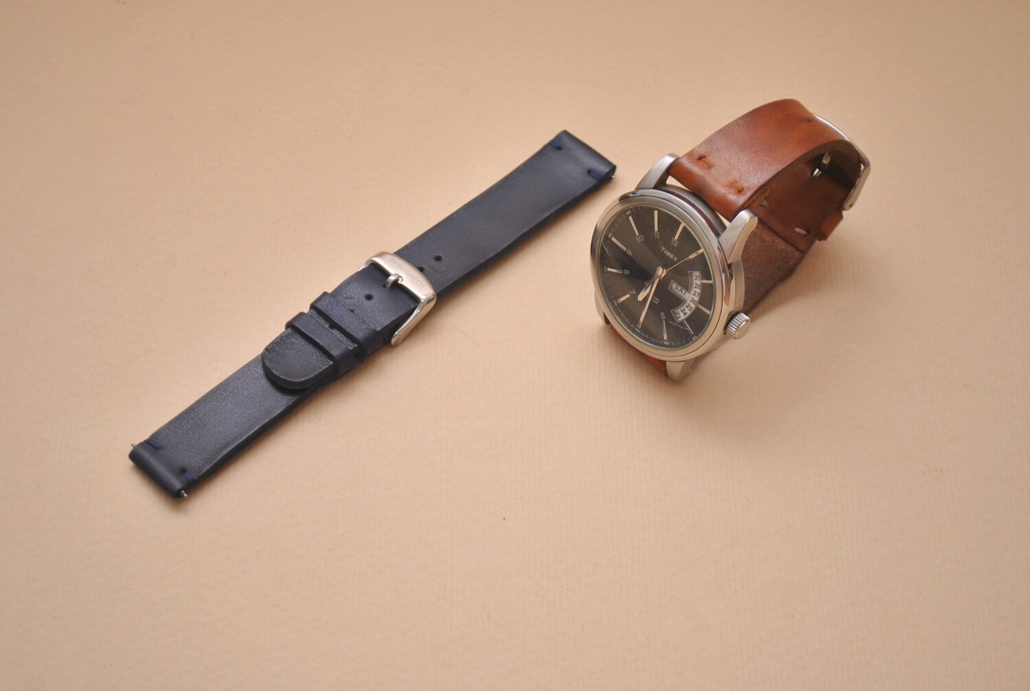 Kožený řemínek k hodinkám / New Leather watch strap