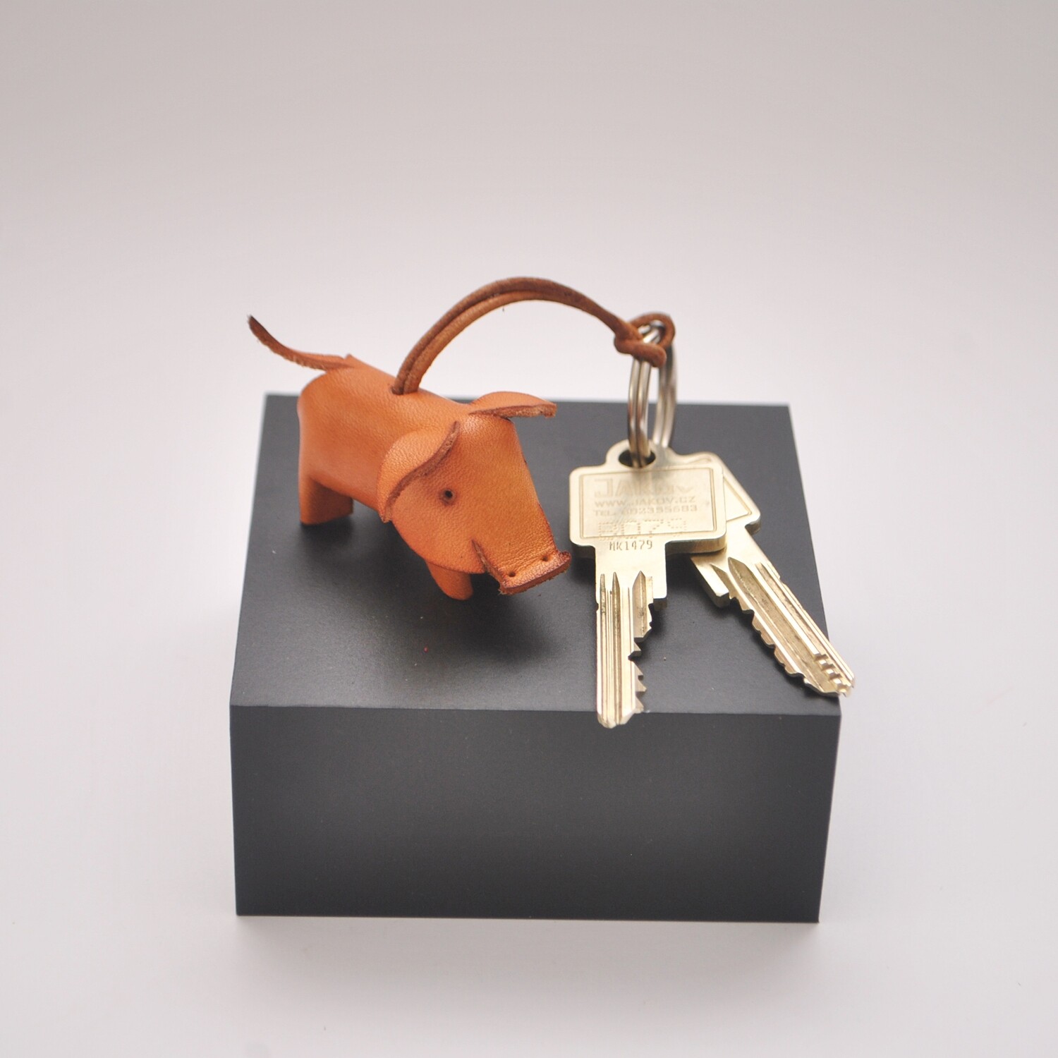 Keychain baby pig
