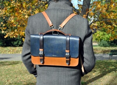 Madrid messenger bag/backpack Azur