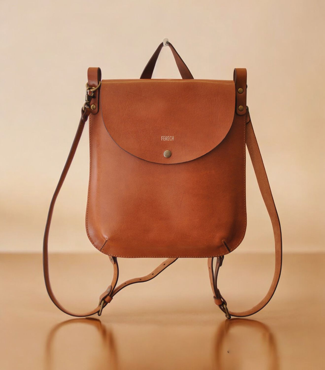 Dublin minibackpack caramel