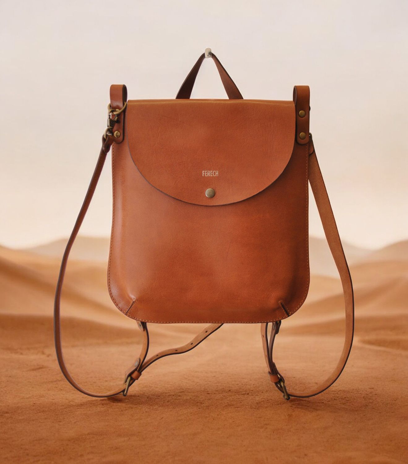 Dublin minibackpack caramel