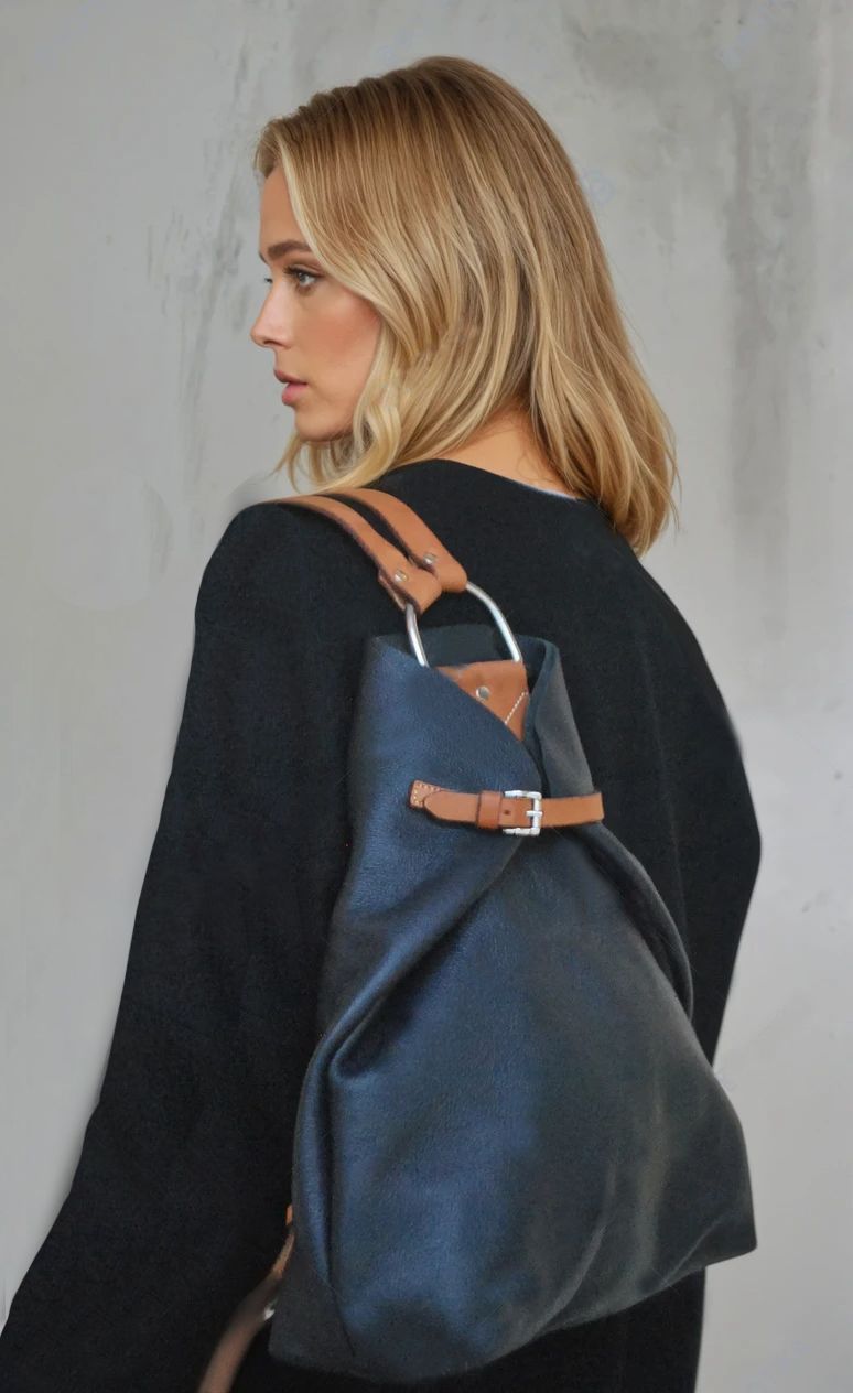 Riga backpack navy blue