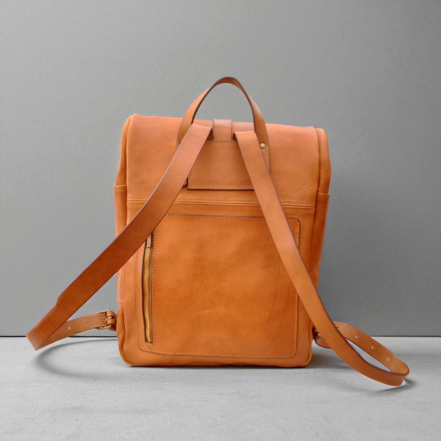 Kreta backpack cognac