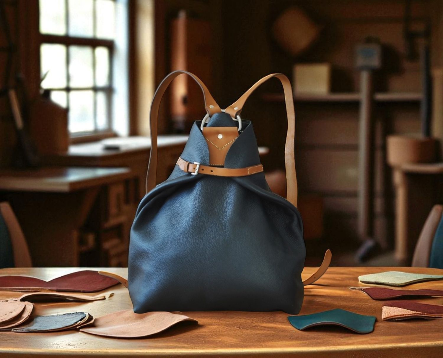 Riga backpack navy blue