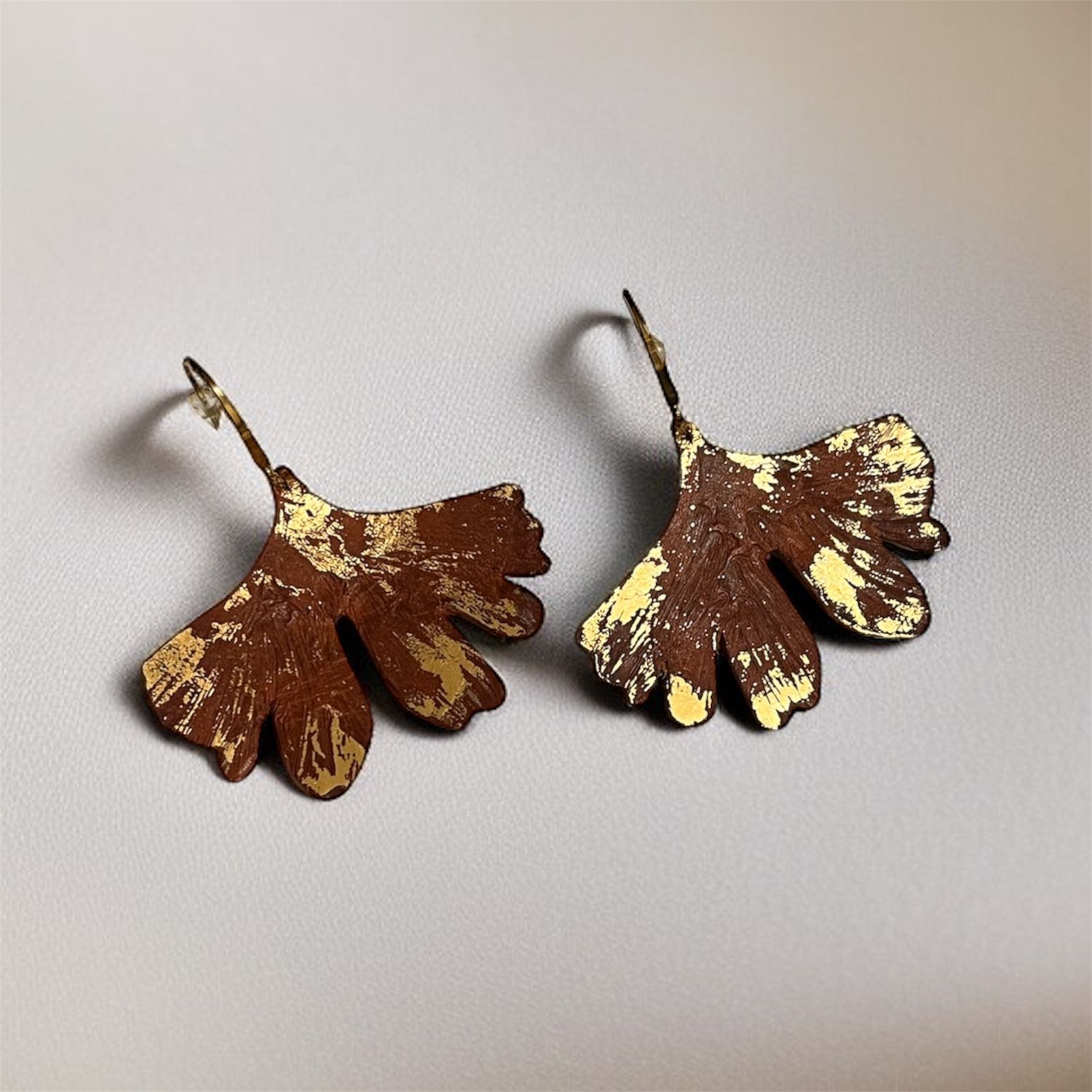 Ginkgo earings