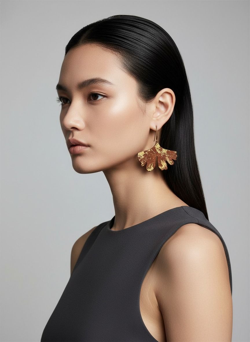 Ginkgo earings