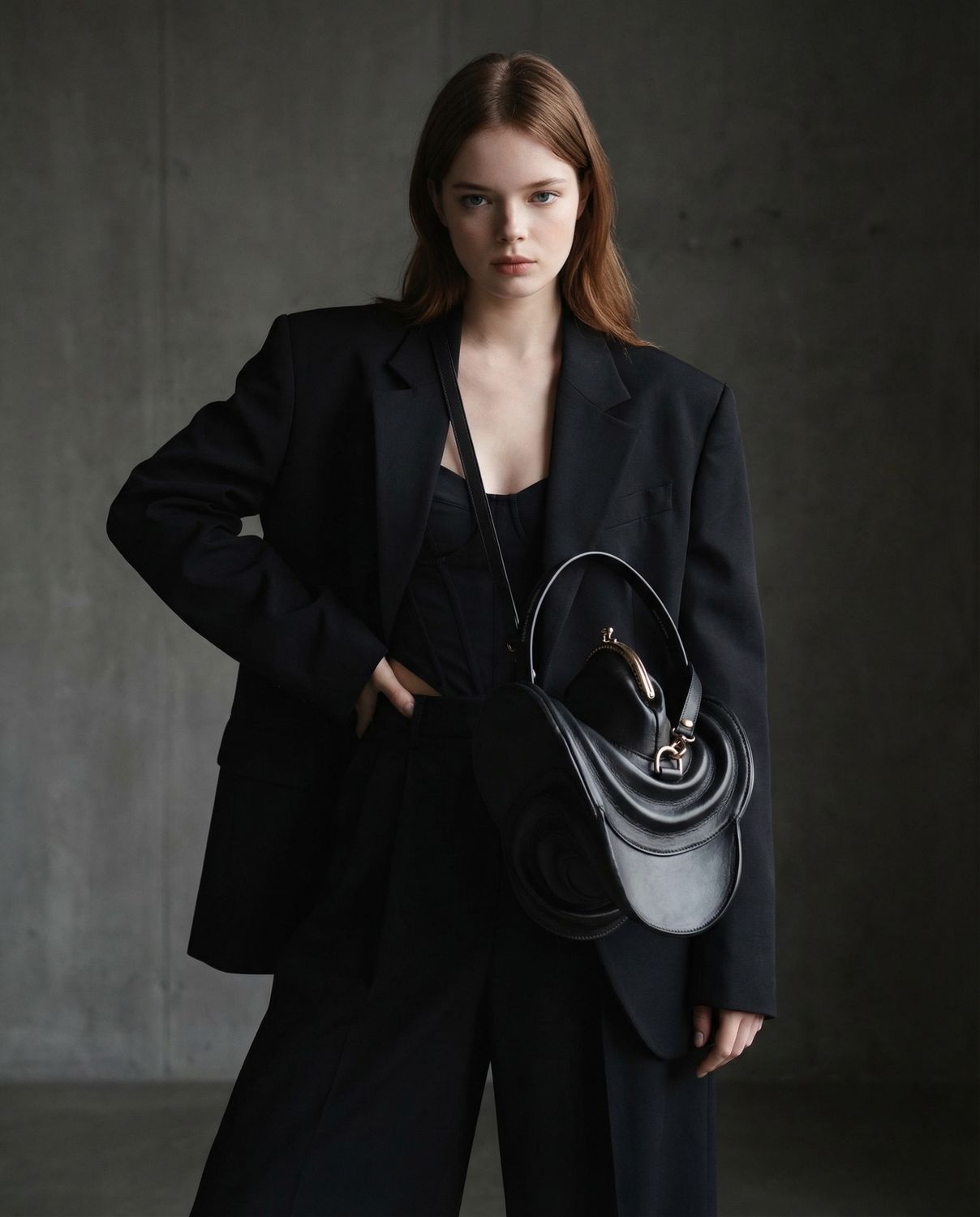 Orchidea handbag black