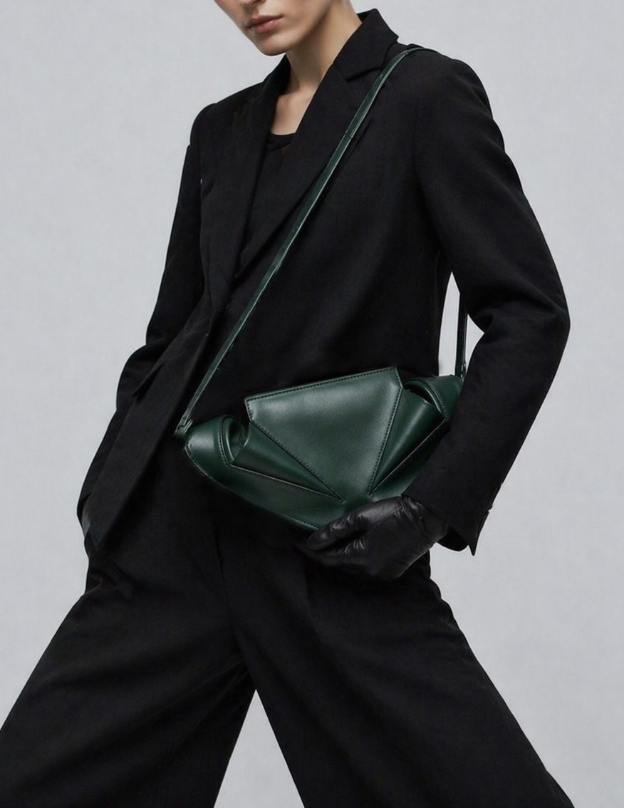 Morphus handbag green malachite