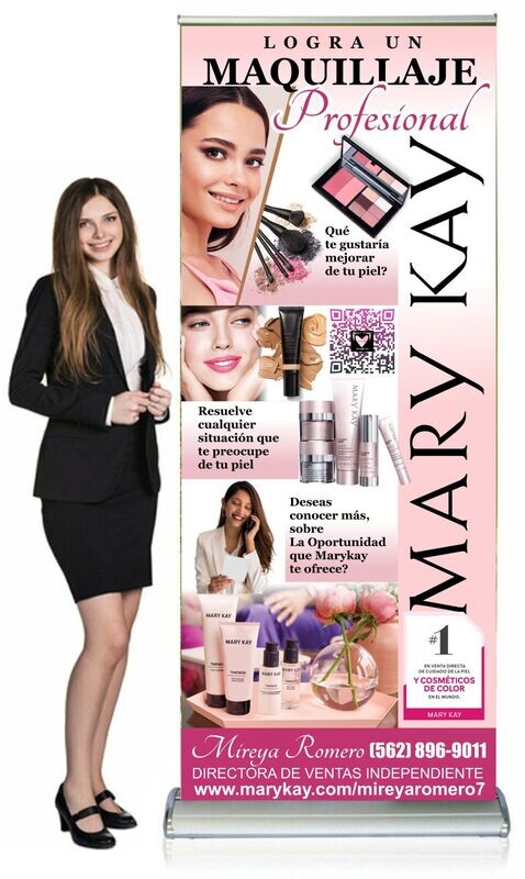 Banner stand Deluxe Retractable MARYKAY 33"x81"