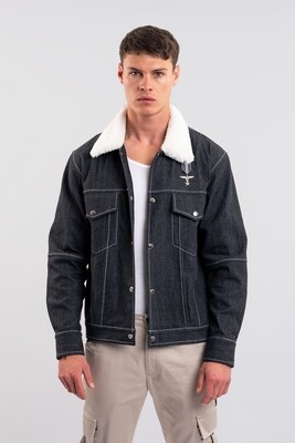 Shearling Collar Denim Jacket