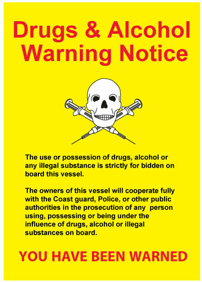 Предупреждающий плакат – наркотики и алкоголь