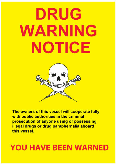 Предупреждающий плакат – наркотики