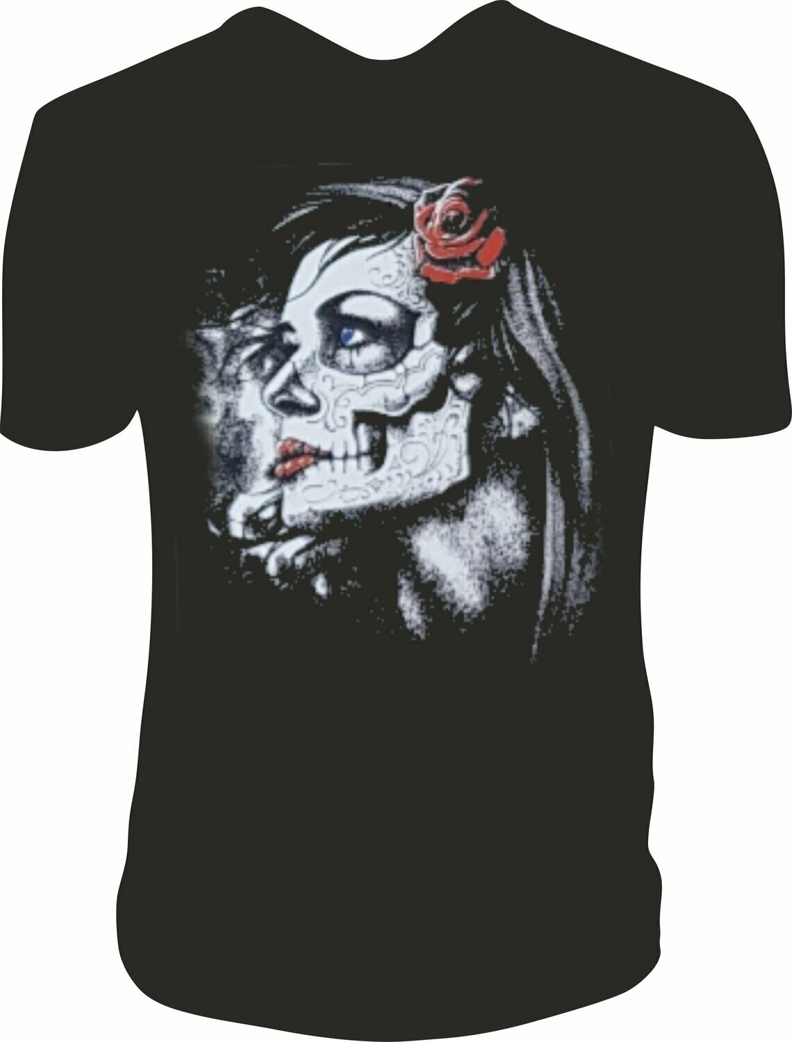 Camiseta Catrina  Rosa Roja