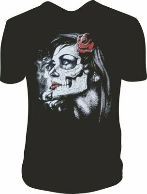Camiseta Catrina  Rosa Roja