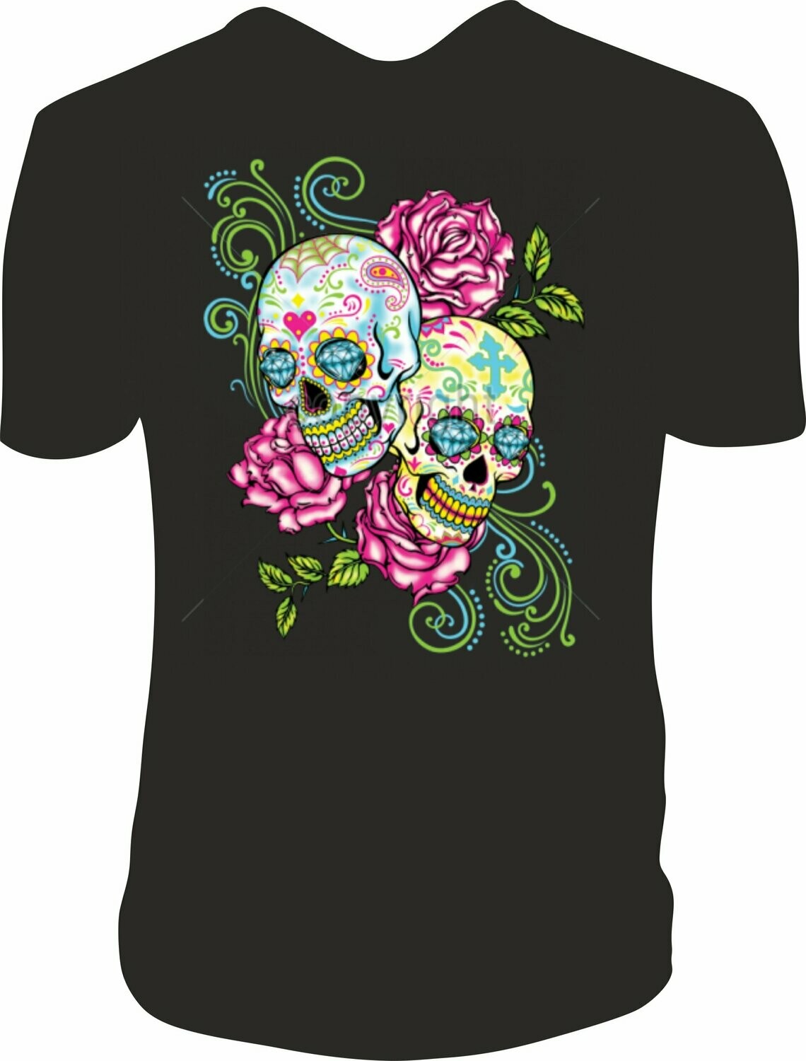 Camiseta Calaveras Fosforitas
