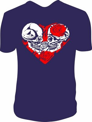 Camiseta Calaveras Corazon