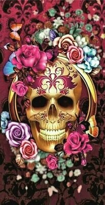 BRAGA LARGA CALAVERA FLORES