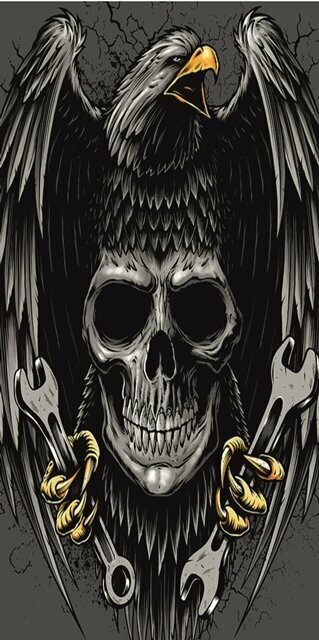 BRAGA LARGA CALAVERA CUERVO