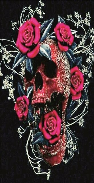 BRAGA LARGA CALAVERA ROSAS