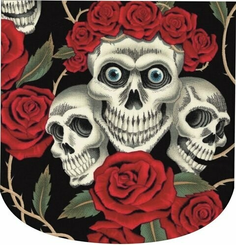 FUNDA DE CASCO CALAVERA ROSAS