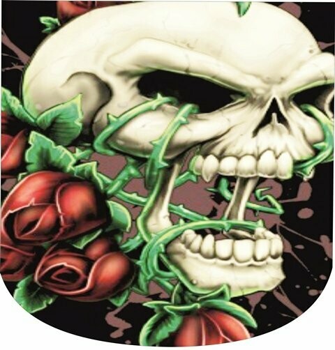 FUNDA DE CASCO CALAVERA ROSAS
