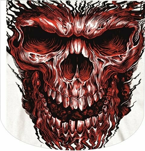 FUNDA DE CASCO CALAVERA ROJA
