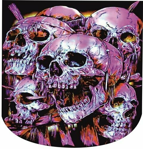 FUNDA DE CASCO CALAVERAS ROSA