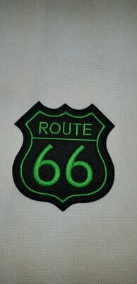 PARCHE BOLSILLO RUTA 66 NEGRO VERDE