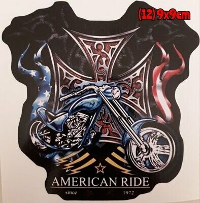 Pegatina 12 American Ride