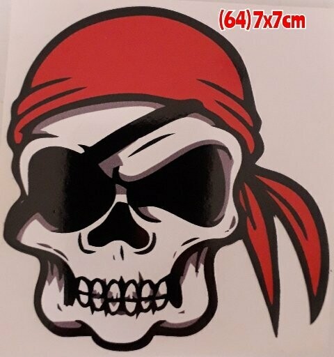 Pegatina 64 Calavera 36