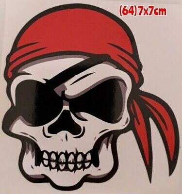 Pegatina 64 Calavera 36