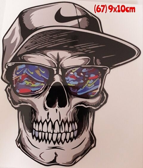 Pegatina 67 Calavera 39