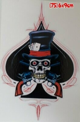 Pegatina 75 Calavera 47