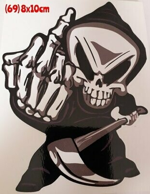 Pegatina 69 Calavera