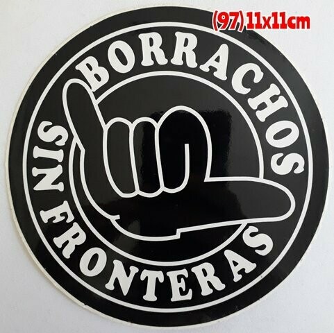 Pegatina 97 Borrachos sin Fronteras