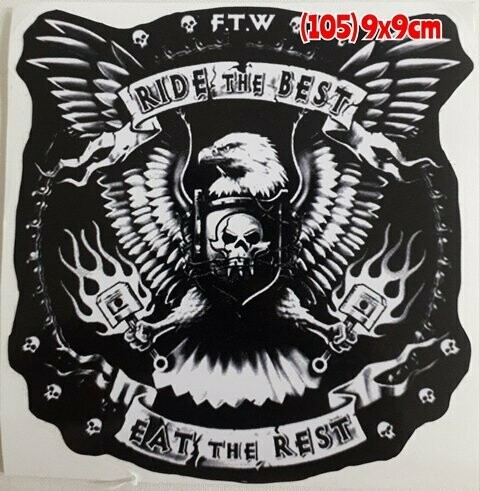 Pegatina 105 Ride the Best