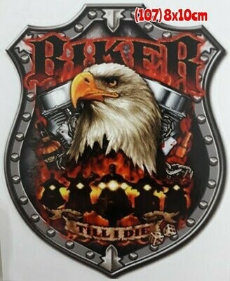 Pegatina 107 Biker