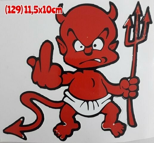 Pegatina 129 Bebe Demonio
