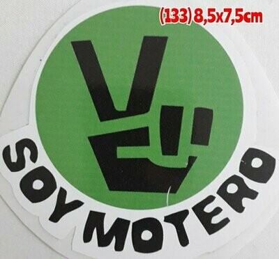 Pegatina 133 Soy Motero