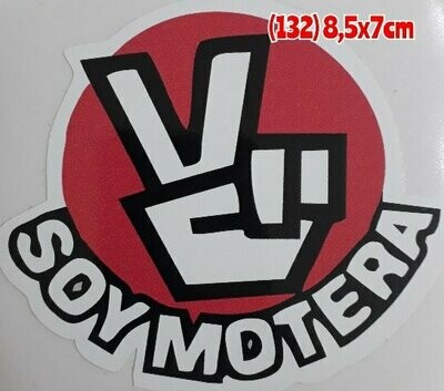 Pegatina 132 Soy Motera