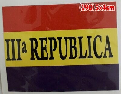 Pegatina 190 República