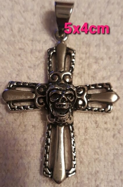 Colgante Cruz Calavera