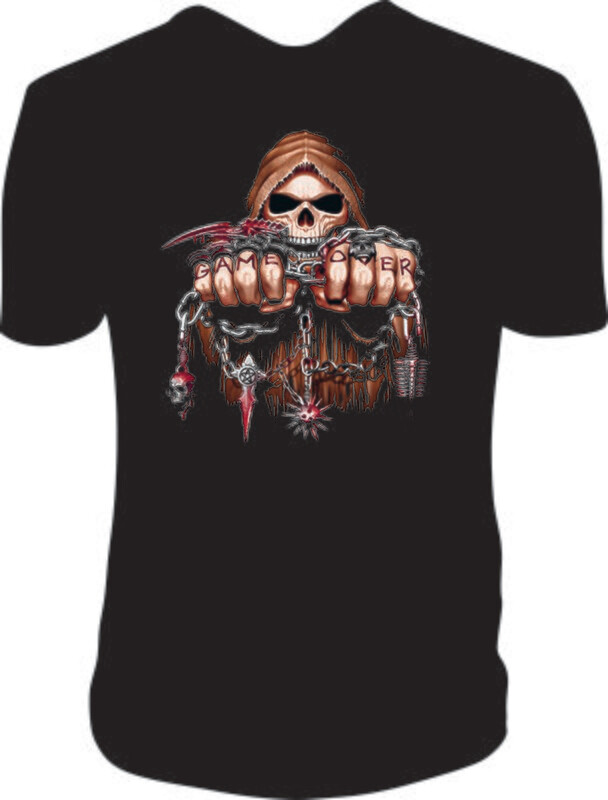 Camiseta Calavera Game Over