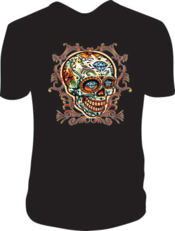 Camiseta Calavera Fosforita