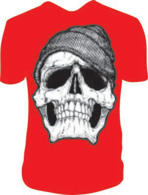 Camiseta Calavera Gorro