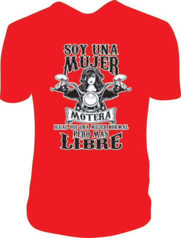 Camiseta Mujer Motera
